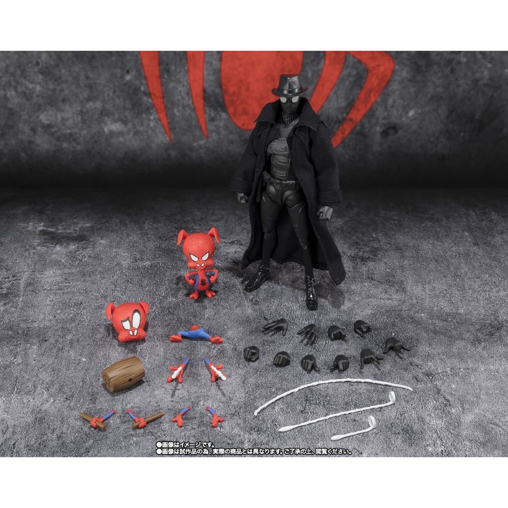 Bandai S.H.Figuarts Spider-Man Across The Spiderverse Spiderman Noir & Spider-Ham