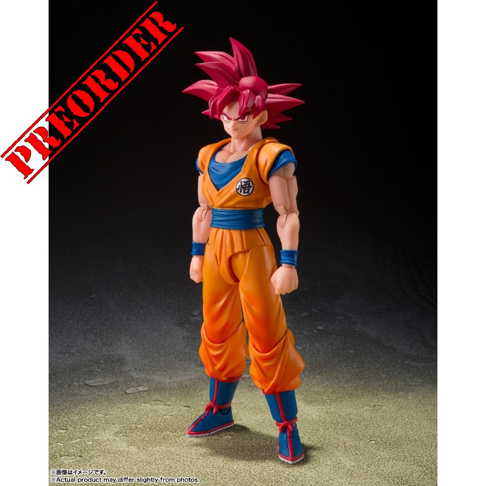 PREORDER Bandai S.H.Figuarts Dragon Ball Super Super Saiyan God Goku God Aura